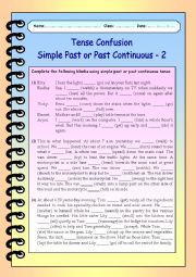 Tense Confusion Simple Past or Past Continuous - 2