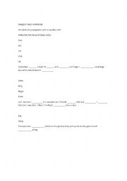 English Worksheet: Irregular Verbs