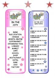 In the city bookmarks