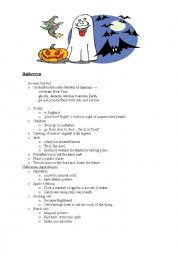 English worksheet: hallowen