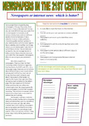 English Worksheet: Reading 