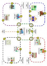 DIRECTIONS - Conversations and maps - lower intermediate level (trains)