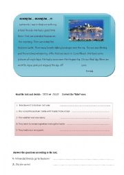 English Worksheet: Reading