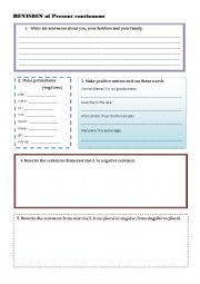 English worksheet: Present continuous