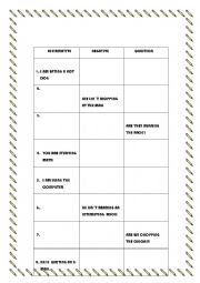 English worksheet: PRESENT CONTINUOUS