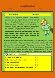 English Worksheet: G3 English Test