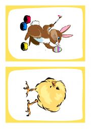 English Worksheet: 12 Easter flashcards and wordcards