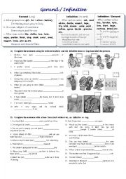 English Worksheet: Gerund / infinitive