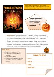 English Worksheet: HALLOWEEN