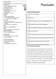 English Worksheet: Punctuation for Advanced Students