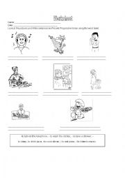 English worksheet: present progressive