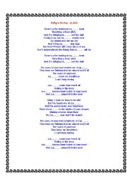 English Worksheet: Rolling in the Deep by Adele