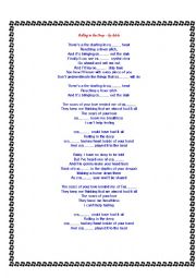 English Worksheet: Rolling in the Deep by Adele