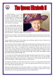 Queen Elizabeth II worksheet