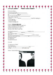 English Worksheet: Future Will - Savage Garden song Truly, Madly, Deeply