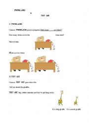 English Worksheet: There are and they are