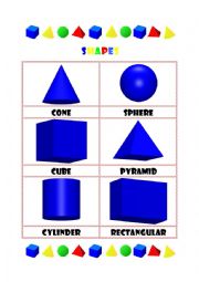 English Worksheet: Shapes