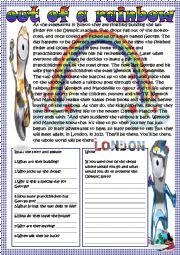 English Worksheet: Out of a rainbow