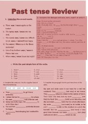 simple past worksheet to practice