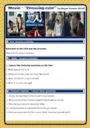 English Worksheet: MOVIE