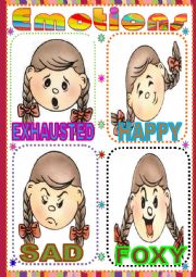 English Worksheet: Emotions