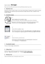 English Worksheet: Reported Speech: Messages