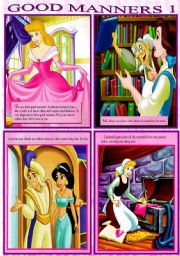 English Worksheet: GOOD MANNERS 1 - POSTER OR FLASHCARDS