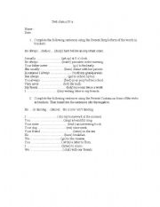 English Worksheet: test