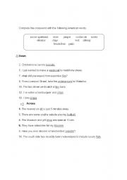 English worksheet: American crossword