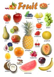 English Worksheet: FRUIT 1/3