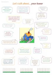 English Worksheet: Lets Talk About...Your Home