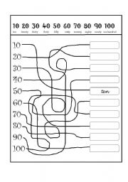 English Worksheet: numbers