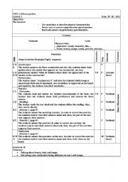 English worksheet: Class plan perfect picture