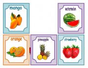 English Worksheet: Fruits Flashcards 2/2