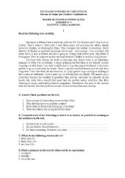 English Worksheet: Leisure time