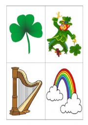 English Worksheet: St. Patricks Day Flashcards