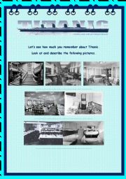 ( 2 PAGES )  All about TITANIC part 2/3 upper elementary