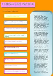 English Worksheet: A superman: Lance Armstrong