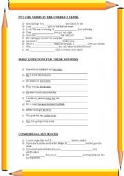 English Worksheet: TEST FOR 1 BCHTO