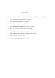 English Worksheet: Riddles