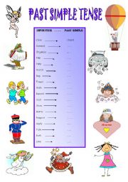 English Worksheet: PAST SIMPLE TENSE