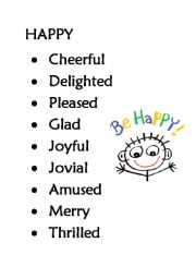 English Worksheet: Ohter ways to say GOOD