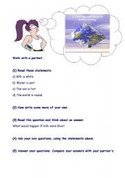 English Worksheet: SECOND CONDITIONAL - WHAT WOULD HAPPEN TO EARTH IF IT WERE SQUARE?