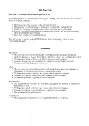 English Worksheet: Life Plan: Autobiography