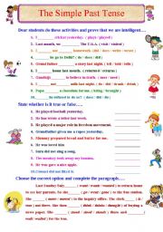 English Worksheet: Lets practise Simple Past Tense