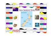 English worksheet: New Zealand Board Game