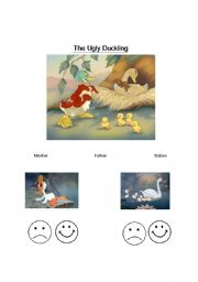 English worksheet: The Ugly Duckling