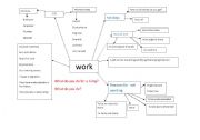 English worksheet: work