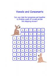 English Worksheet: Vowels & Consonants