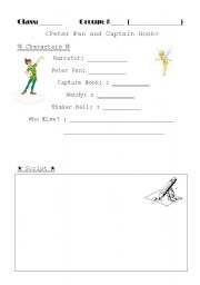 English worksheet: Peterpan Playscript